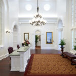 The front desk in the St. George Utah Temple. (Intellectual Reserve)