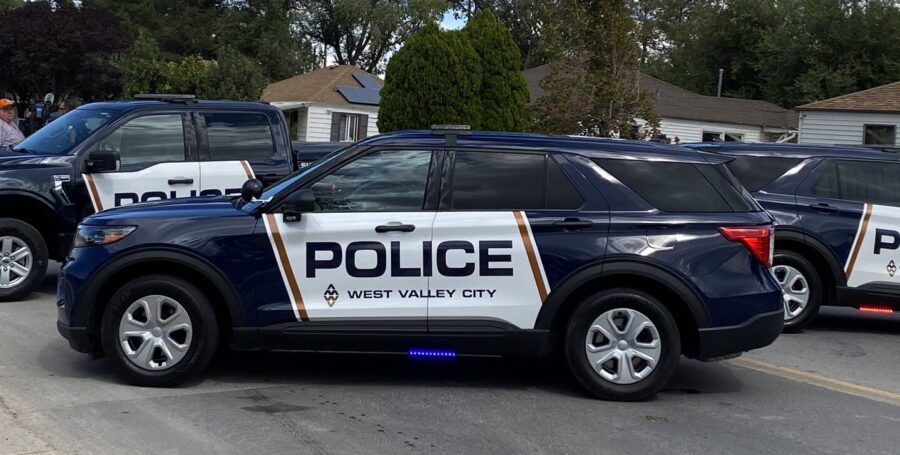West Valley Police cars (KSL TV)...
