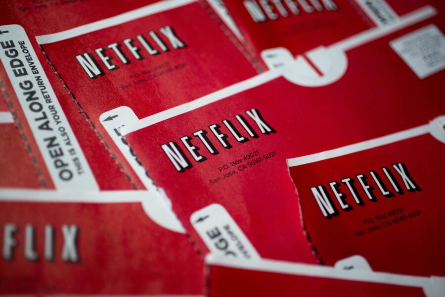 Netflix is shutting down its DVD-by-mail business
Mandatory Credit:	Andrew Harrer/Bloomberg/Getty I...