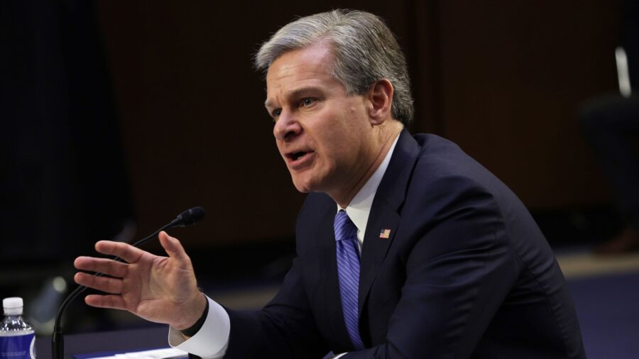 FBI Director Christopher Wray warned Thursday that the number of Russian spies operating inside the...