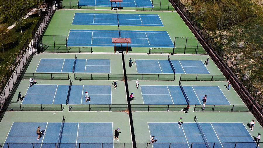 Tennis and pickleball courts...