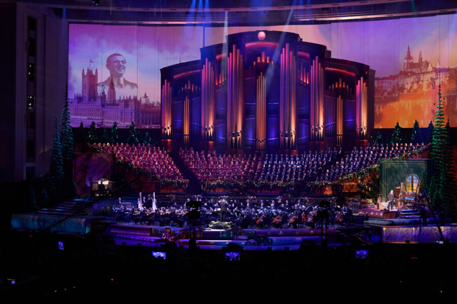 The Tabernacle Choir at Temple Square is shown in their annual Christmas Concert. (The Church of Je...