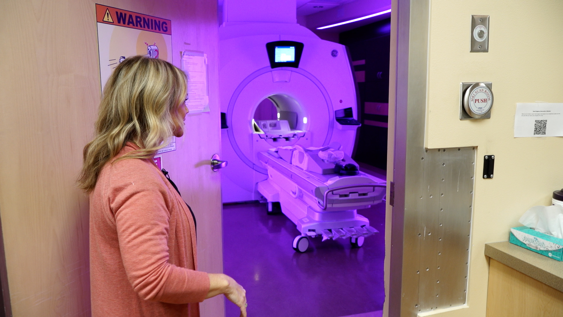 Linda entering MRI room (Josh Szymanik)...