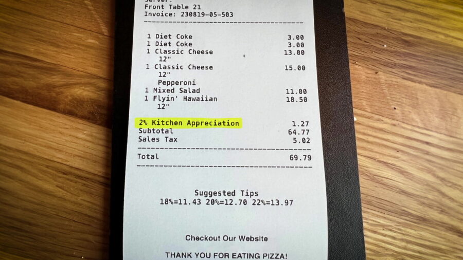 A National Restaurant Association study shows 16% of restaurants have added surcharges to their che...