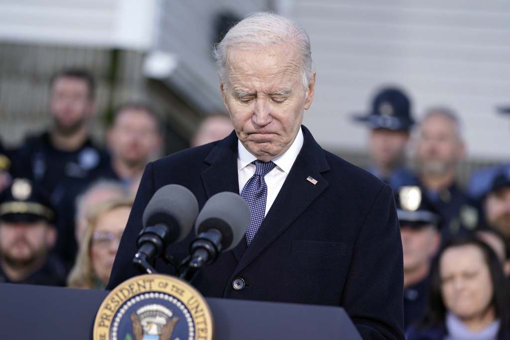 President Joe Biden speaks at Just-In-Time Recreation Friday, Nov. 3, 2023, in Lewiston, Maine, abo...