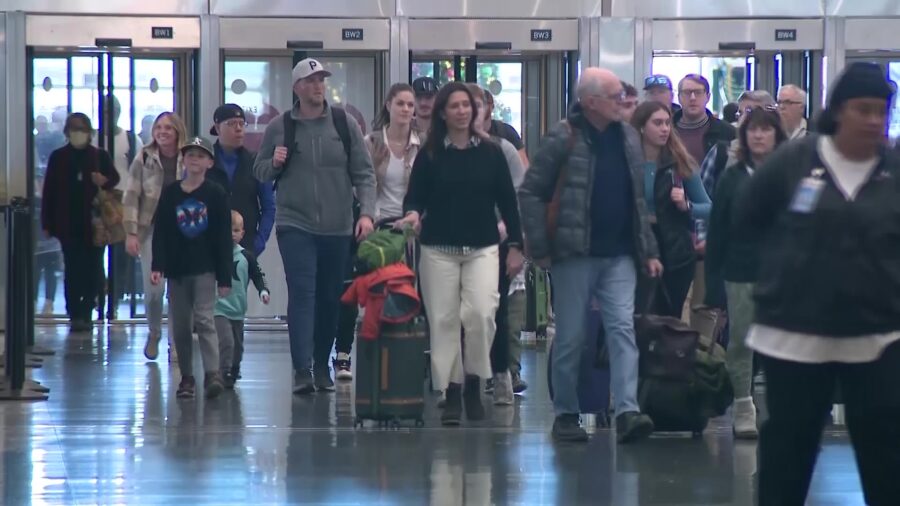 At Salt Lake City International Airport, holiday travel is in full swing, with peak travel on Tuesd...
