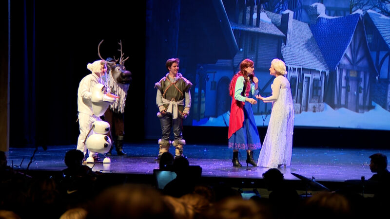 The lead cast of Skyridge High School's production of "Frozen the Broadway Musical". (KSL TV)