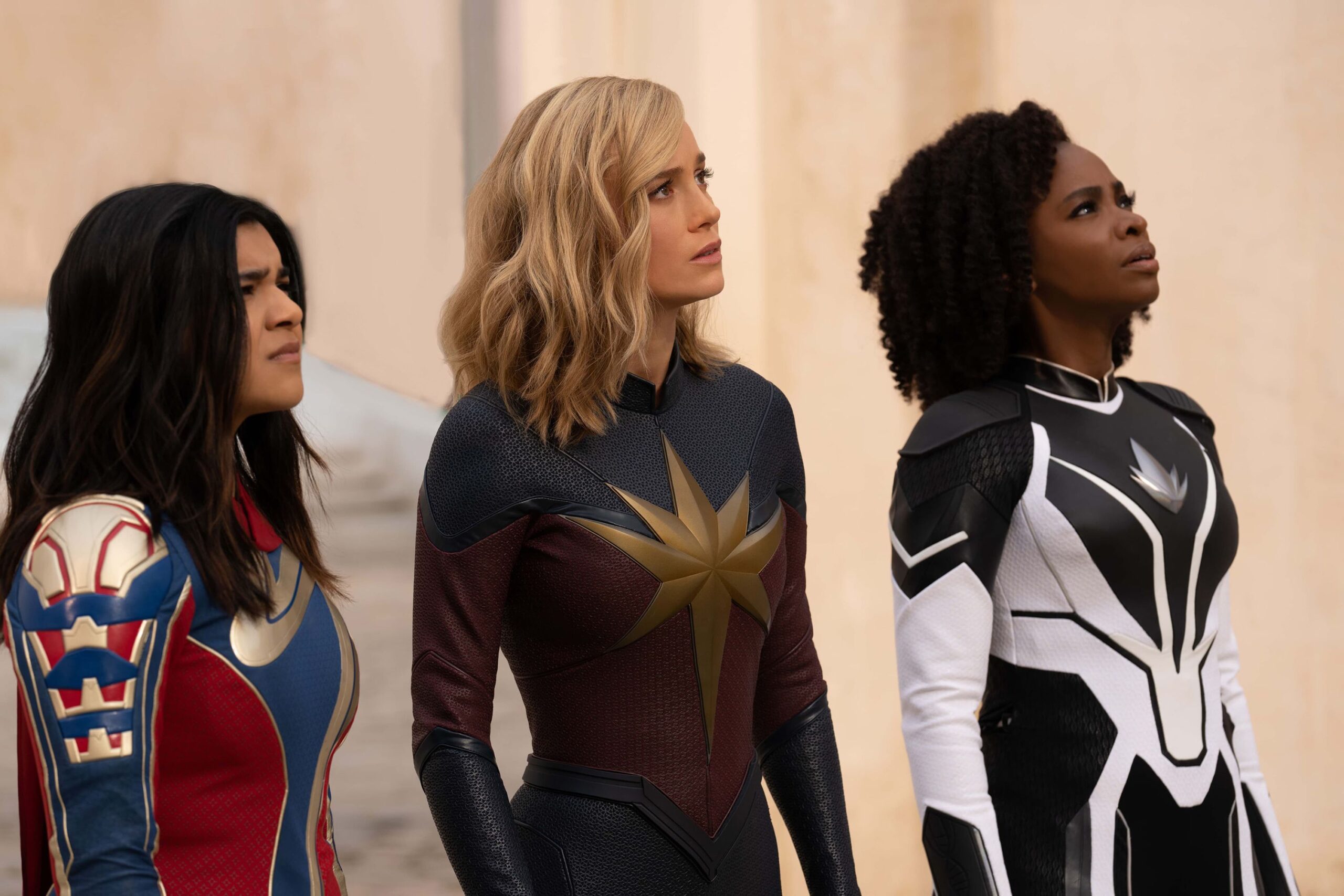 Iman Vellani, Brie Larson and Teyonah Parris star in "The Marvels". “The Marvels” finished No. ...