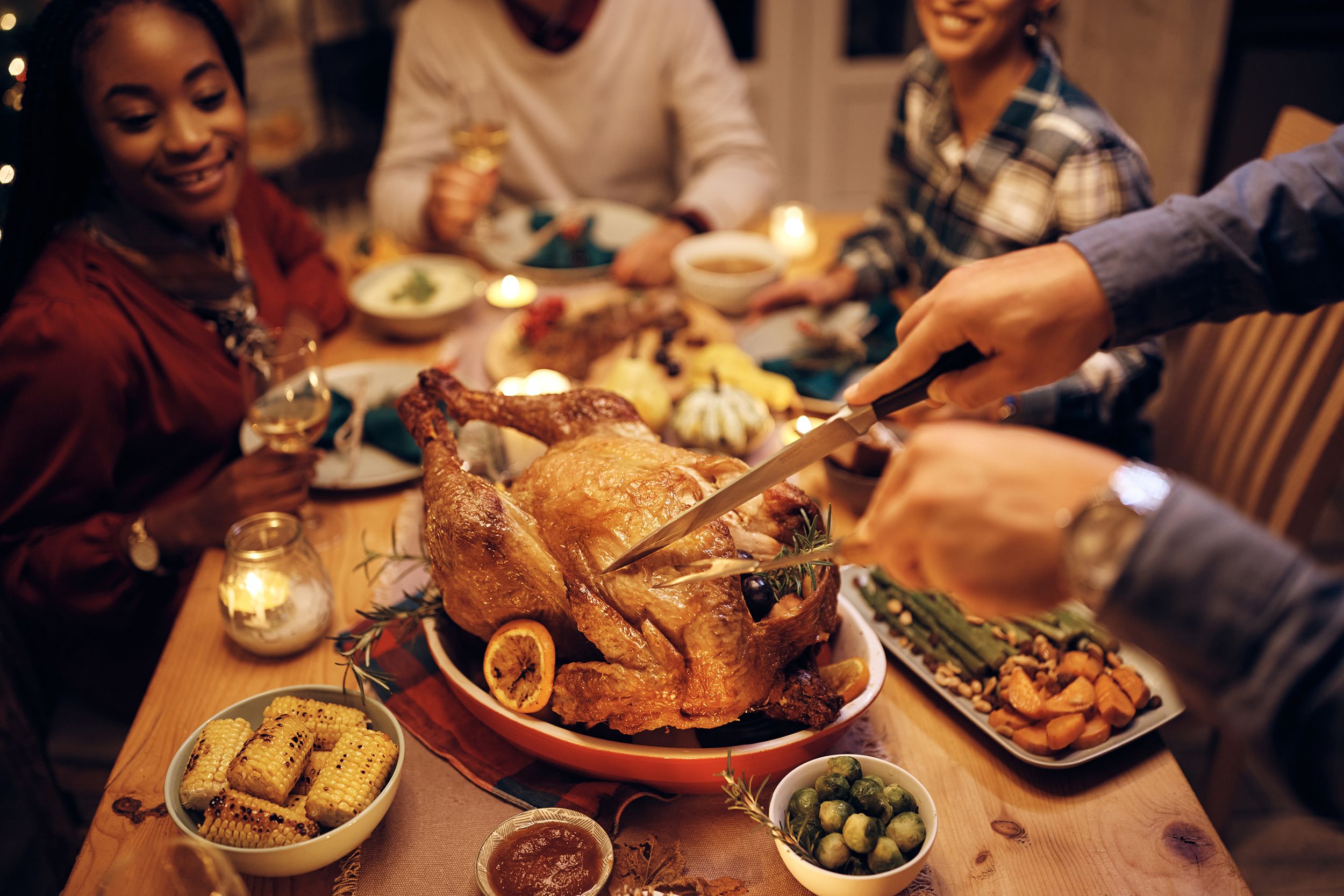 FILE: Don't blame the turkey for your post-meal sleepiness, experts say. (Adobe Stock)...