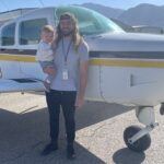Evan Backers and his young son, Emmett, with a plane, which was not the same plane crashed that ultimately caused Backers' death. (The Backers Family)