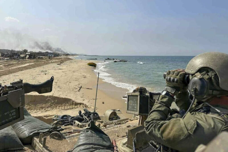 In this photo released by the Israeli military on Sunday, Nov. 5, 2023, shows ground operation inside the Gaza Strip (Israel Defense Forces via Associated Press)