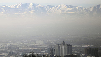 Inversion over Salt Lake City...