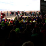 Hundreds of kids waiting for Santa to arrive. (KSL TV) 