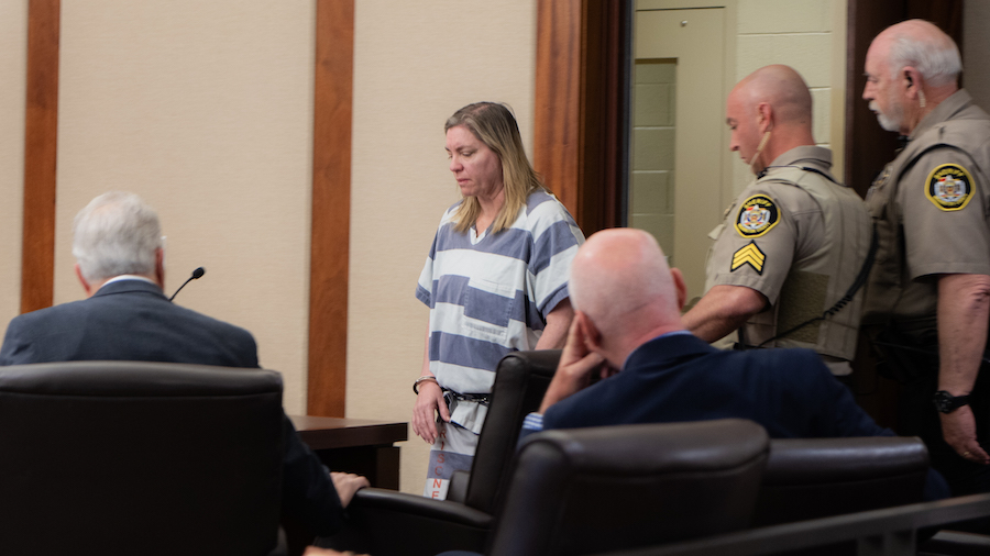 Jodi Hildebrandt enters a St. George courtroom on Dec. 27, 2023. Hildebrandt later pleaded guilty t...