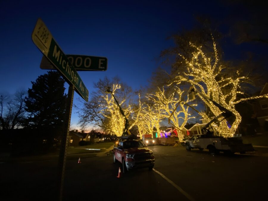 A massive Christmas lights display quietly going up on Salt Lake City's east side has been leaving ...