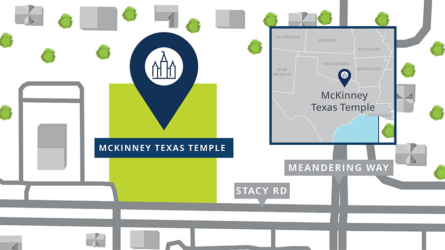 McKinney Texas Temple Site Location. (The Church of Jesus Christ of Latter-day Saints)...
