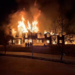 The house fire on 450 E 1450 N (Courtesy: Tauni Merrill)