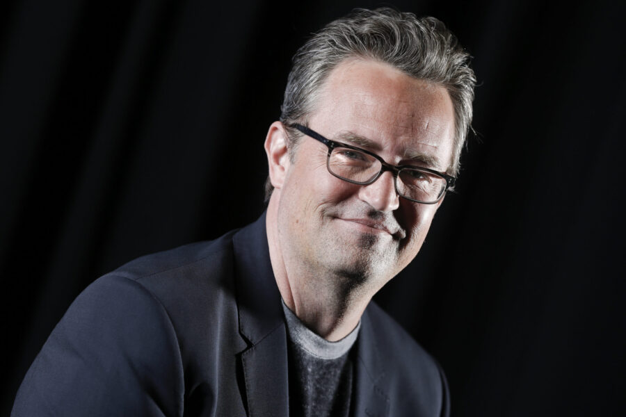 File - Matthew Perry poses for a portrait on Feb. 17, 2015, in New York. Perry, 54. The Emmy-nomina...