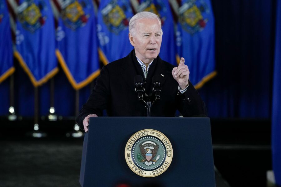 President Joe Biden speaks at the Wisconsin Black Chamber of Commerce, on Dec. 20, in Milwaukee. (M...