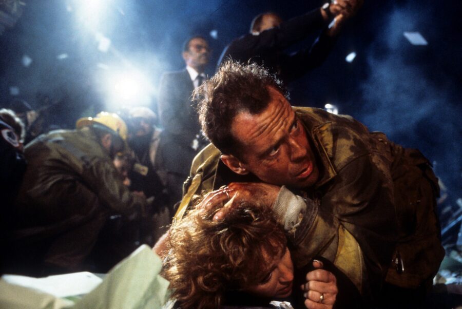 Bonnie Bedelia and Bruce Willis in 'Die Hard.' “A Christmas Story” star Peter Billingsley is ma...