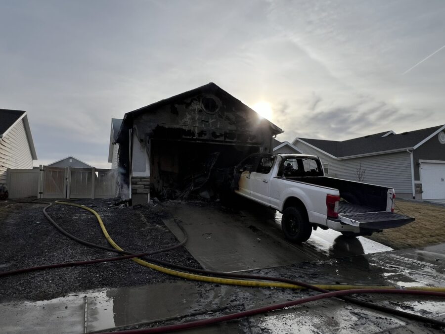 City officials in Eagle Mountain say a family of nine has been displaced following a house fire Sun...