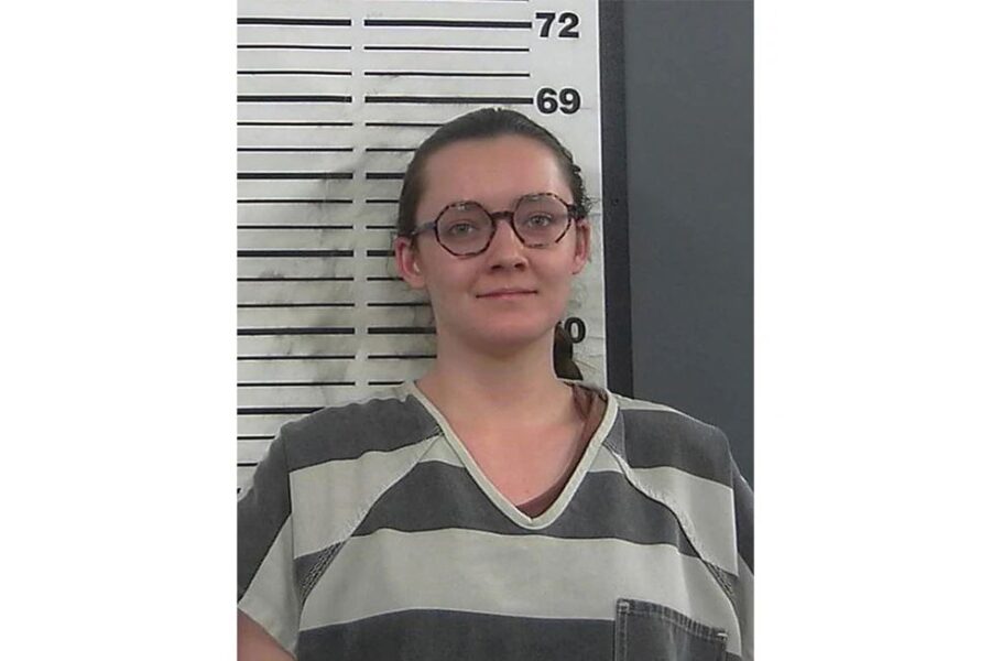 This booking photo provided by the Platte County, Wyo., Sheriff's Office shows Lorna Roxanne Green,...