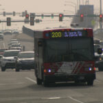 Traffic during an inversion in Salt Lake City on Dec. 18, 2023. (KSL TV)