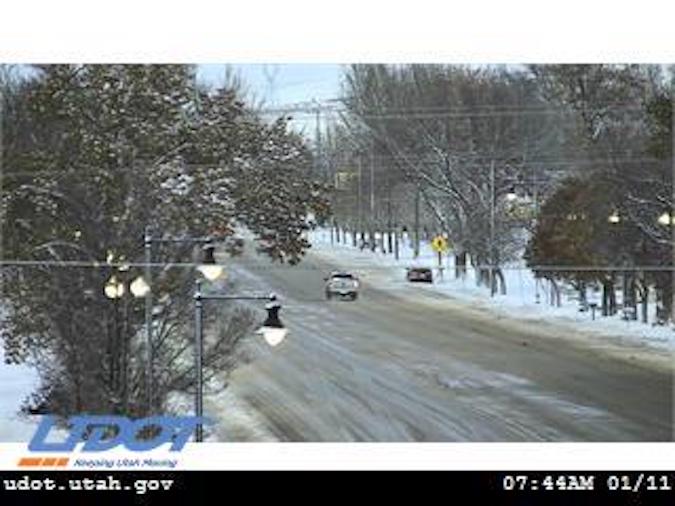 Road conditions in Nephi on Thursday. (UDOT)...