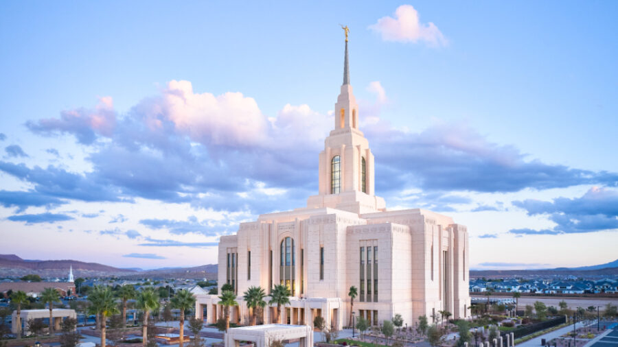 The Red Cliffs Utah Temple. (2024 by Intellectual Reserve, Inc. All rights reserved.)...