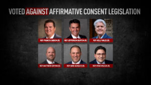 Six members of the House Law Enforcement and Criminal Justice Committee voted against an affirmative consent bill in 2021. 