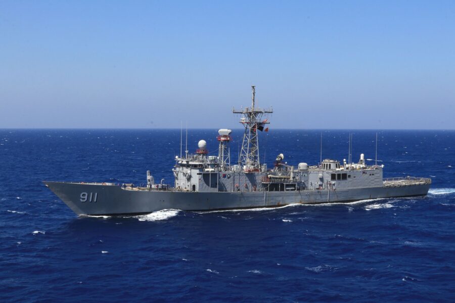 The USS Lewis B. Puller is seen in this file photo. The US Navy seized Iranian-made ballistic missi...