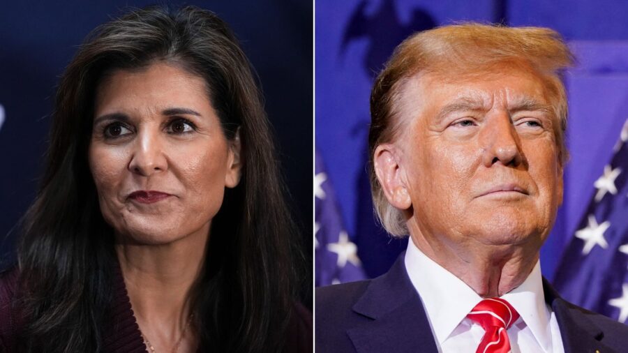 Republican presidential candidate Nikki Haley on Saturday questioned Donald Trump’s mental fitnes...