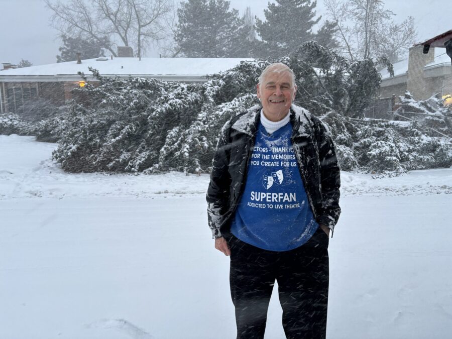 An 85-year-old Doug Edmunds was almost seriously injured by a giant collapsed tree in a snowsquall....