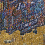 Utah's North Cache Middle School worked together to put together and hang a 60,000-piece puzzled called "What a Wonderful World." (Mike Anderson, KSL TV)