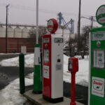 Johnson has already restored the gas pumps at the old station. (Mike Anderson, KSL TV)
