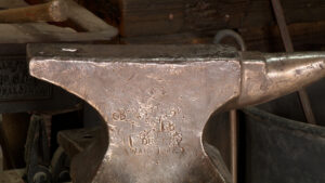 One of the two anvils stolen from the Taylorsville-Bennion Heritage Center. (Stuart Johnson, KSL News)