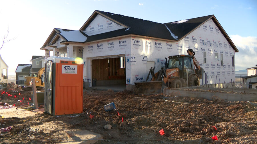 New homes during construction. (Ray Boone, KSL News)...