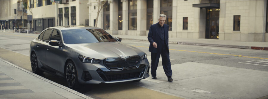 This image provided by BMW shows the BMW 2024 Super Bowl NFL football spot. (BMW via AP)...