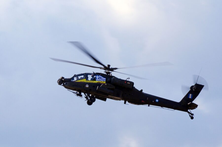 The defendants are accused of stealing software used to train Apache helicopter pilots....