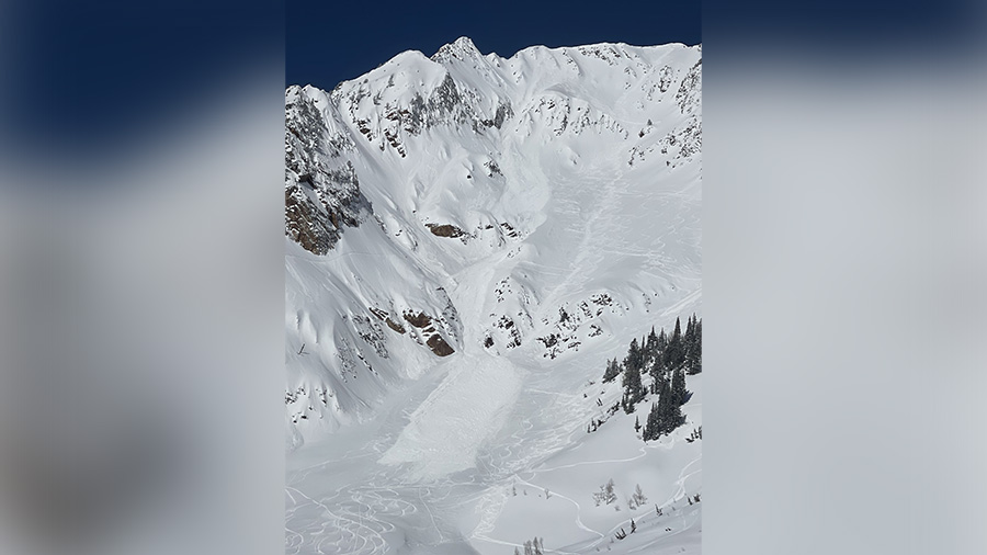 Aftermath of an avalanche off of the Wasatch Mountains. (Courtesy: Rob Holmes)...