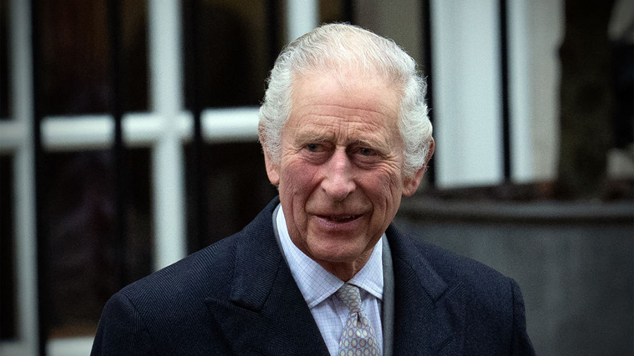 King Charles III attended church services Sunday, making his first public appearance since his canc...