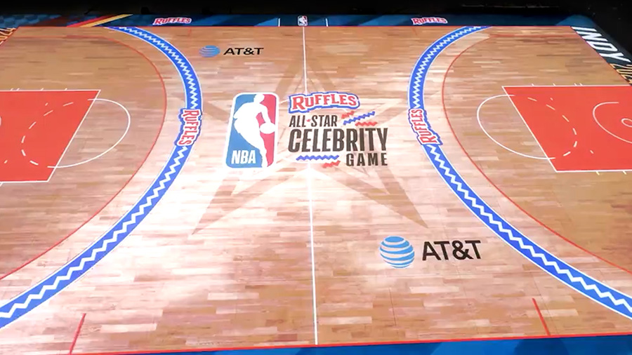 A promotional video showing the LED court that will be used during the All-Star games....
