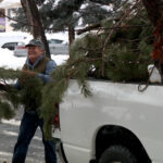 The heavy snow weighed down several trees causing many branches to snap and fall. (Mike Anderson, KSL TV)