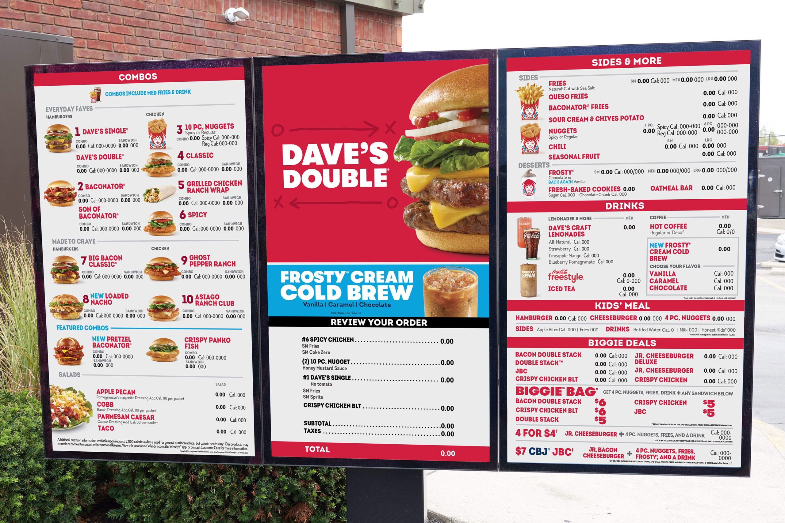 A picture of Wendy's new digital boards given to CNN. (Photo courtesy: The Wendy's Company via CNN ...