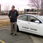 Dave McConnell, owner of Dave’s Driving School, says that teen drivers are at greatest risk when they are new drivers and that driving with a friend increases that risk on Feb. 2, 2024. (Eddie Collins, KSL TV)