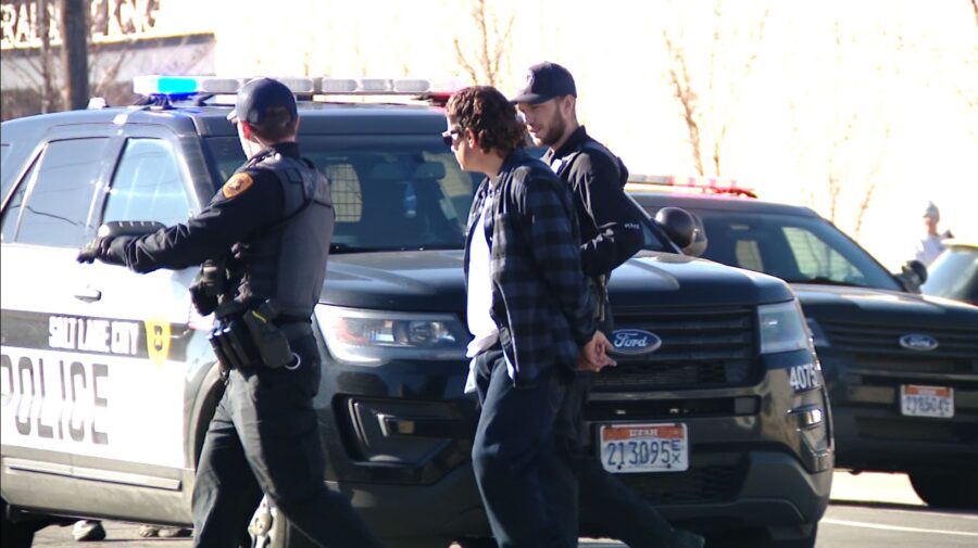 A 36-year-old man is accused of threatening police with a gun in downtown Salt lake City on Feb. 28...