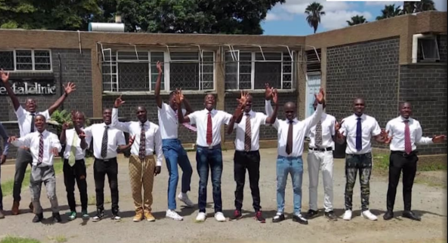 A Utah company provided thousands of white shirts for missionaries in Zimbabwe. (Odion Menswear)...