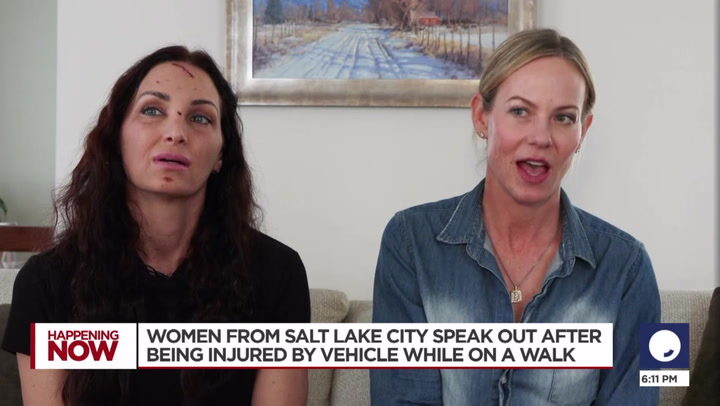 Two victims in a Hit-and-run in Sugarhouse speak to KSL News on Friday. (Emma Benson, KSL News)...