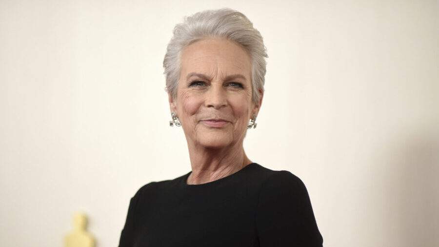 Jamie Lee Curtis arrives at the Oscars on Sunday, March 10, 2024, at the Dolby Theatre in Los Angel...