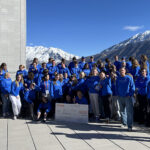 The BYU team posing with the winnings check. (BYU)